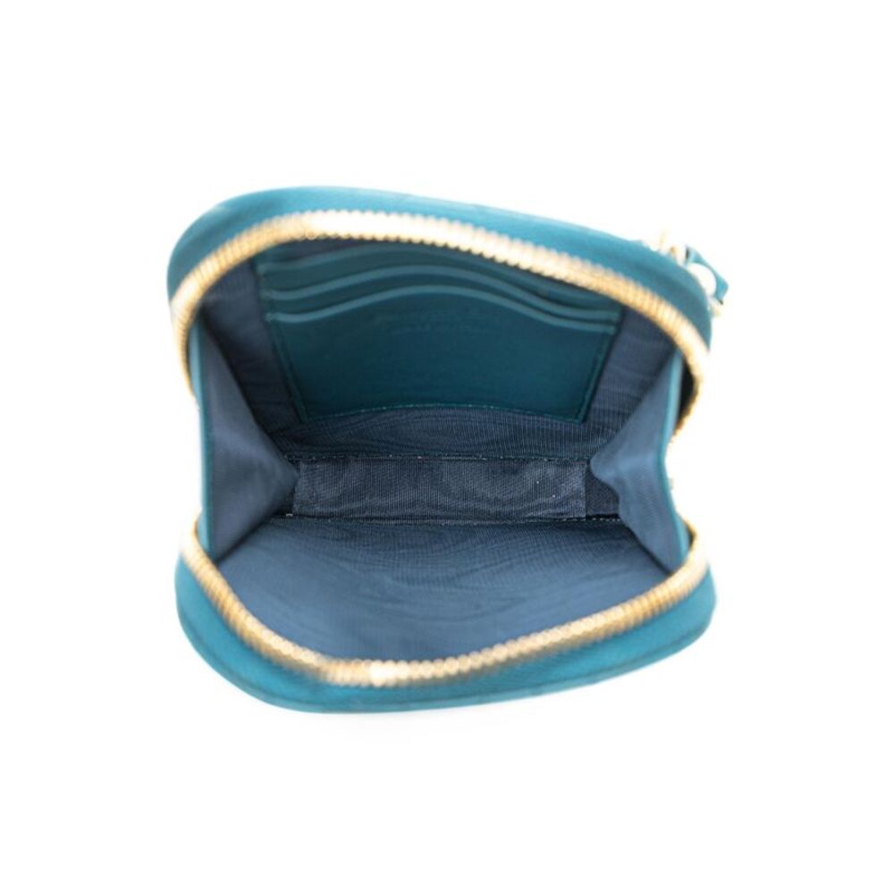 Pre Loved Dior Quilted Chain Messenger Bag Women Blue - Picture 4 of 8